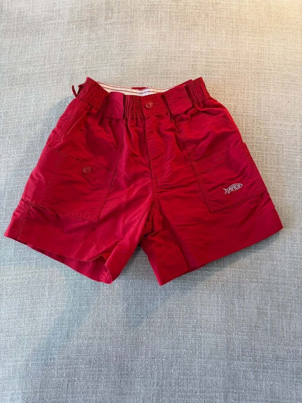 AFTCO American Fishing Tackle Co. Youth Fishing Shorts Red Size 26 (10/12yrs)